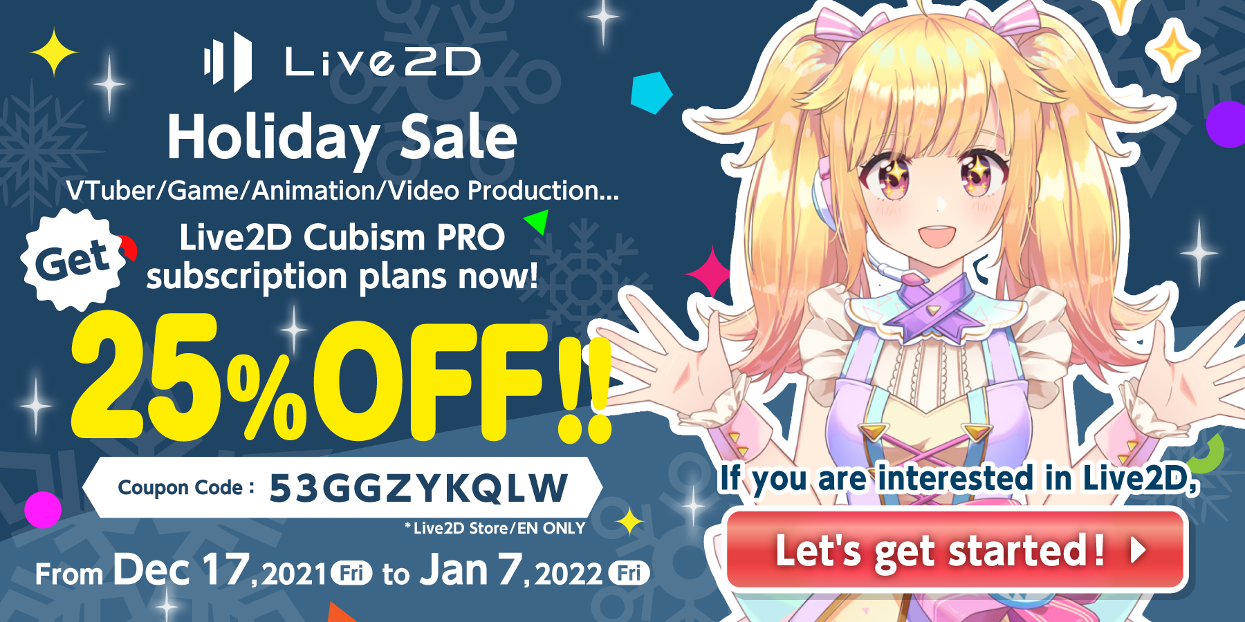 Live2D Holiday Sale