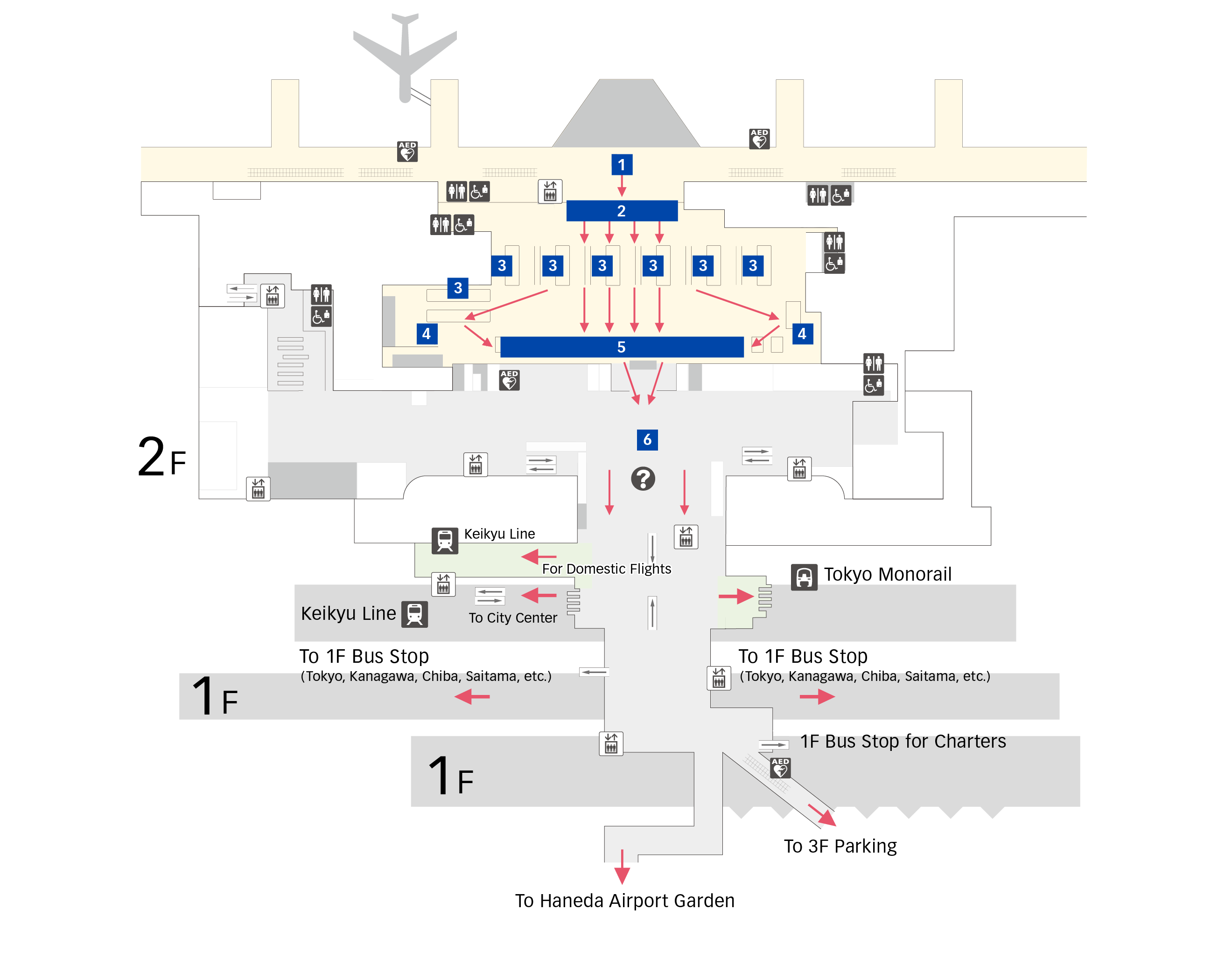 Arrival Procedures Terminal 3 Floor Map