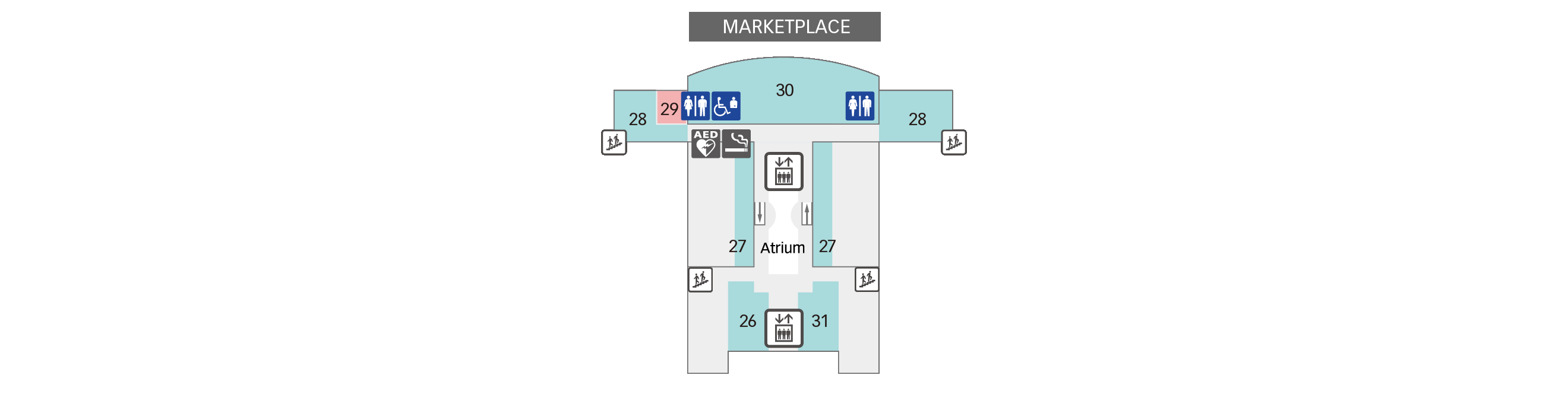 6F Convention Hall / Observation Deck Floor Map