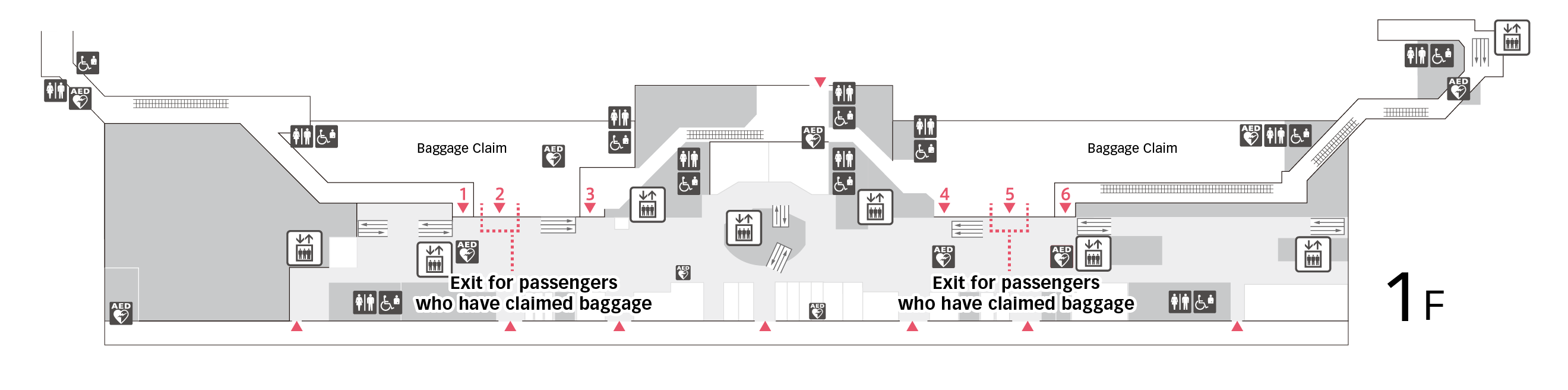 Arrival Procedures Terminal 2 Floor Map