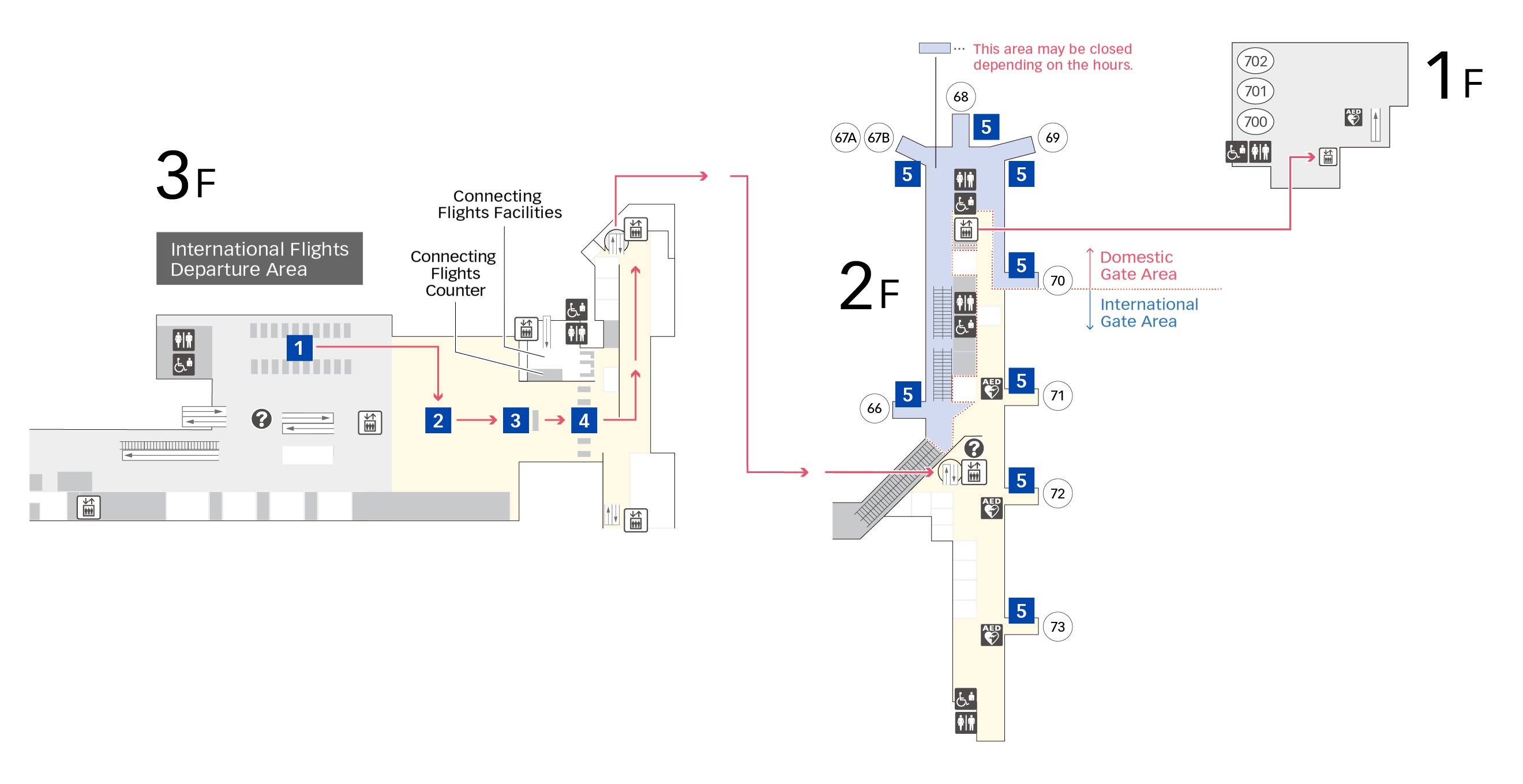 Departure Procedures Terminal 2 Floor Map