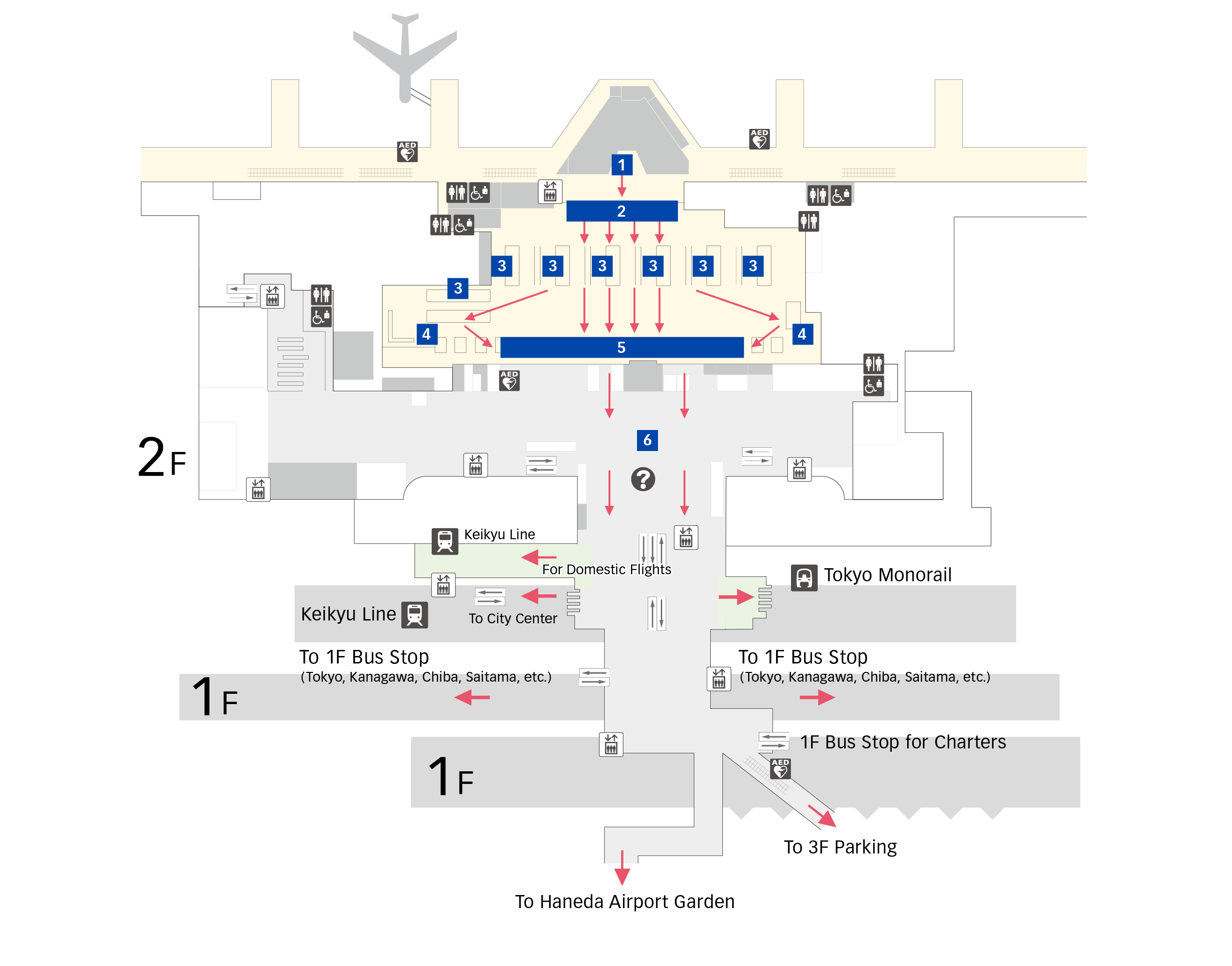Arrival Procedures Terminal 3 Floor Map