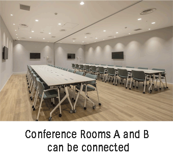 Conference room “Fuji” A and B combined image