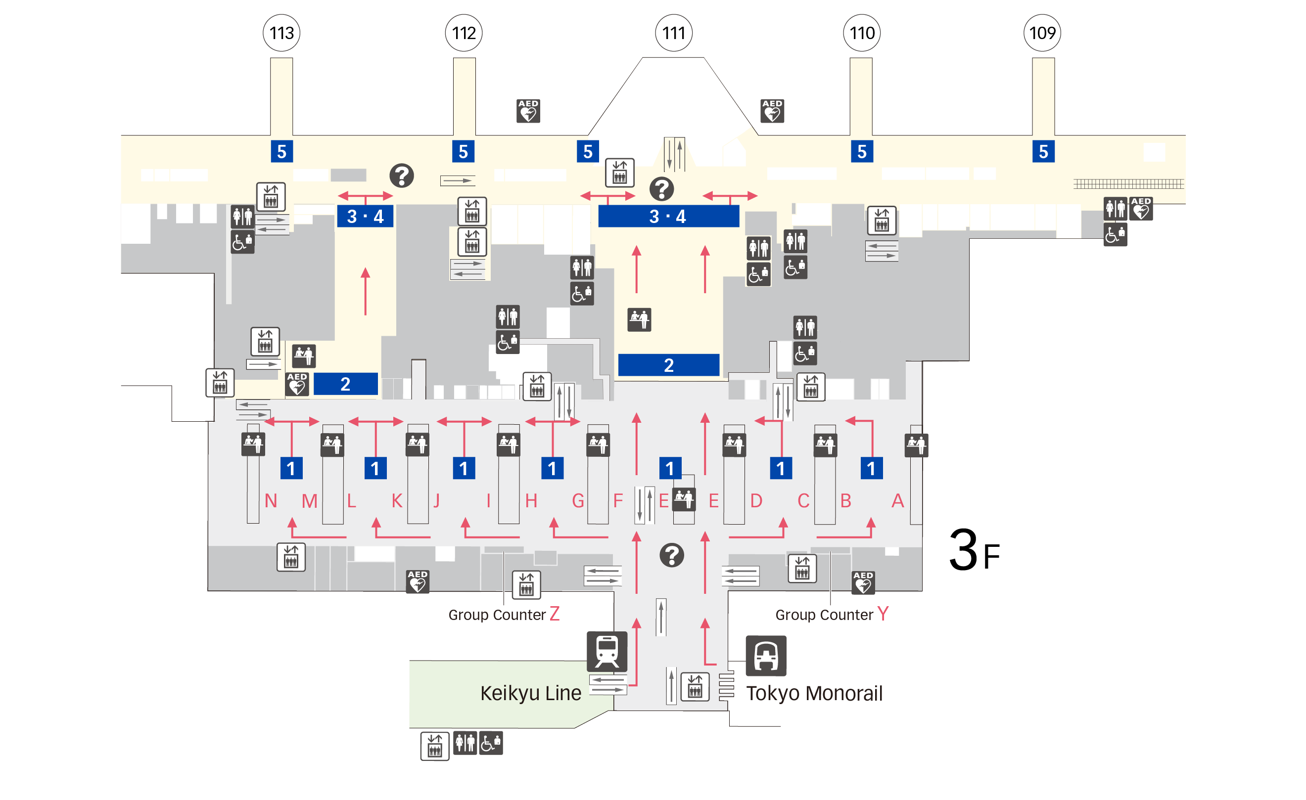 Departure Procedures Terminal 3 Floor Map