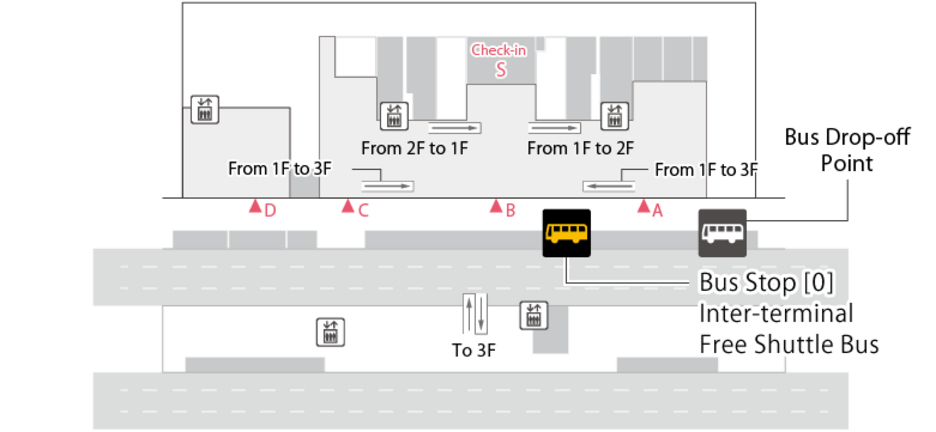 T3 Terminal 3 Bus floor map image