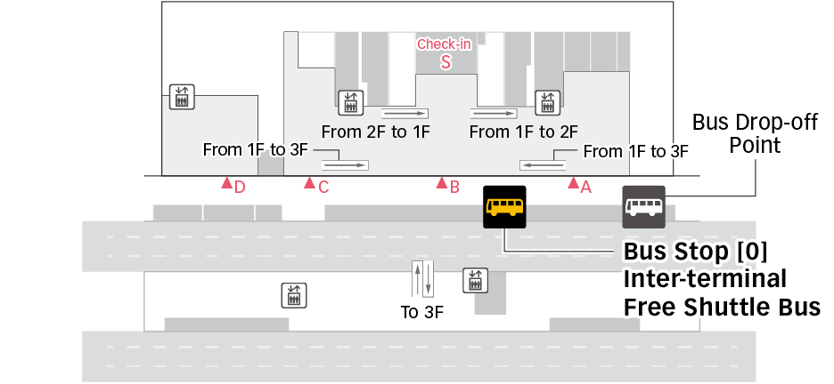 T3 第3航站楼 巴士楼层地图 图片