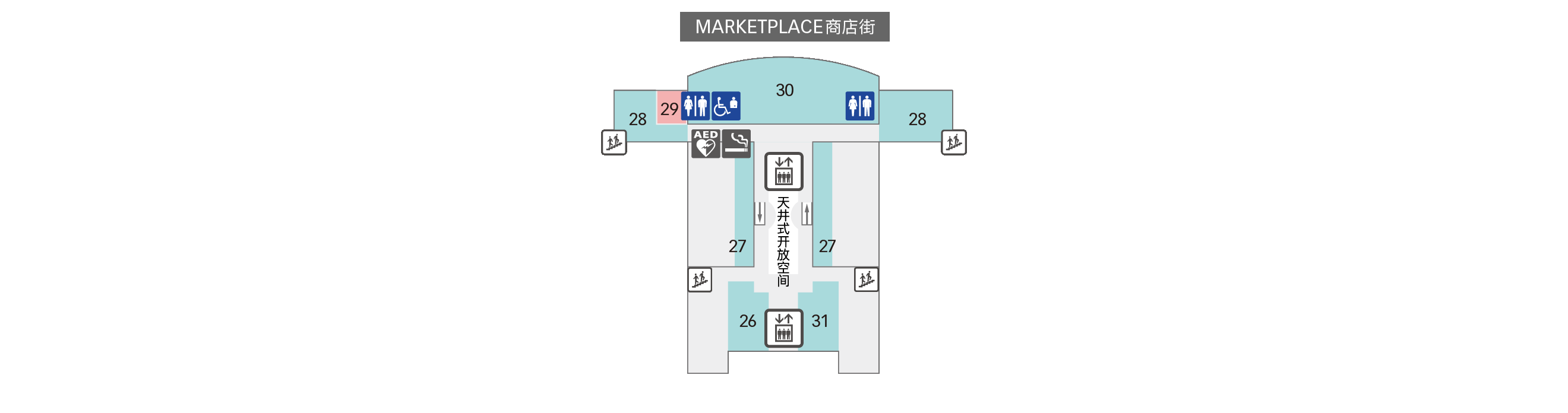 6F 大礼堂 / 展望台平面图