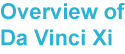 Feature 2: Overview of Da Vinci Xi