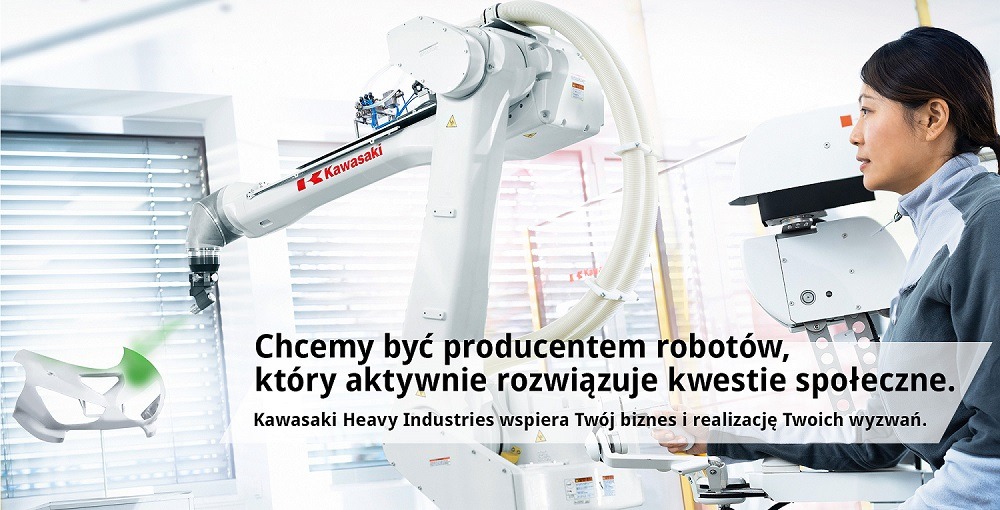 Stać się producentem robotów, który rozwiązuje problemy społeczne. Kawasaki Heavy Industries będzie nadal u Twojego boku podejmować te wyzwania.