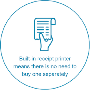 Built-in receipt printer