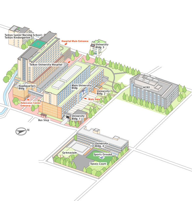 Campus map (illustration)