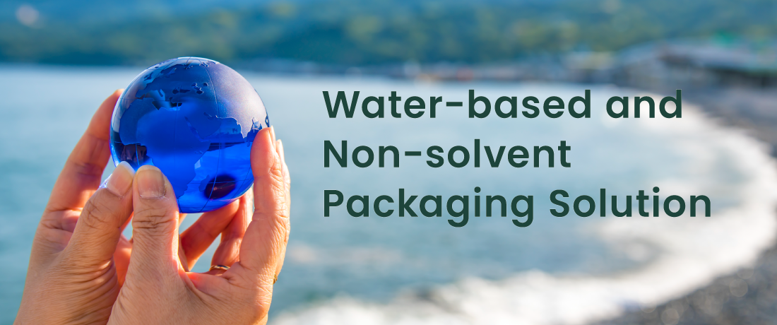 water-based and solvent-free packaging solutions that reduce CO2 and VOC