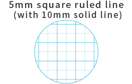Ruled line image: 5mm square ruled line (with 10mm solid line)