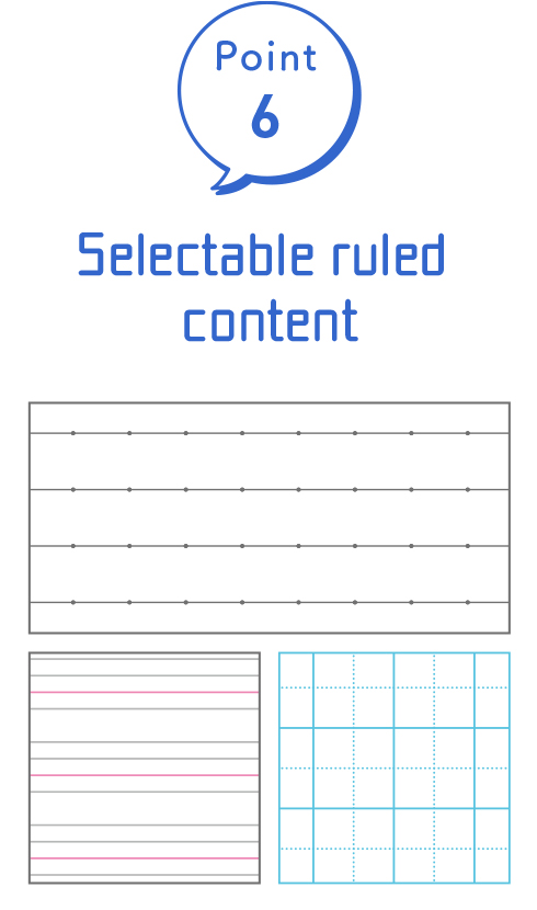 Point6: Selectable ruled content