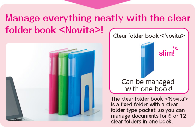 Manage everything neatly with the clear holder book NOVITA!
