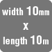 Width 10mm x length 10m