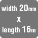 Width 20mm x length 16m