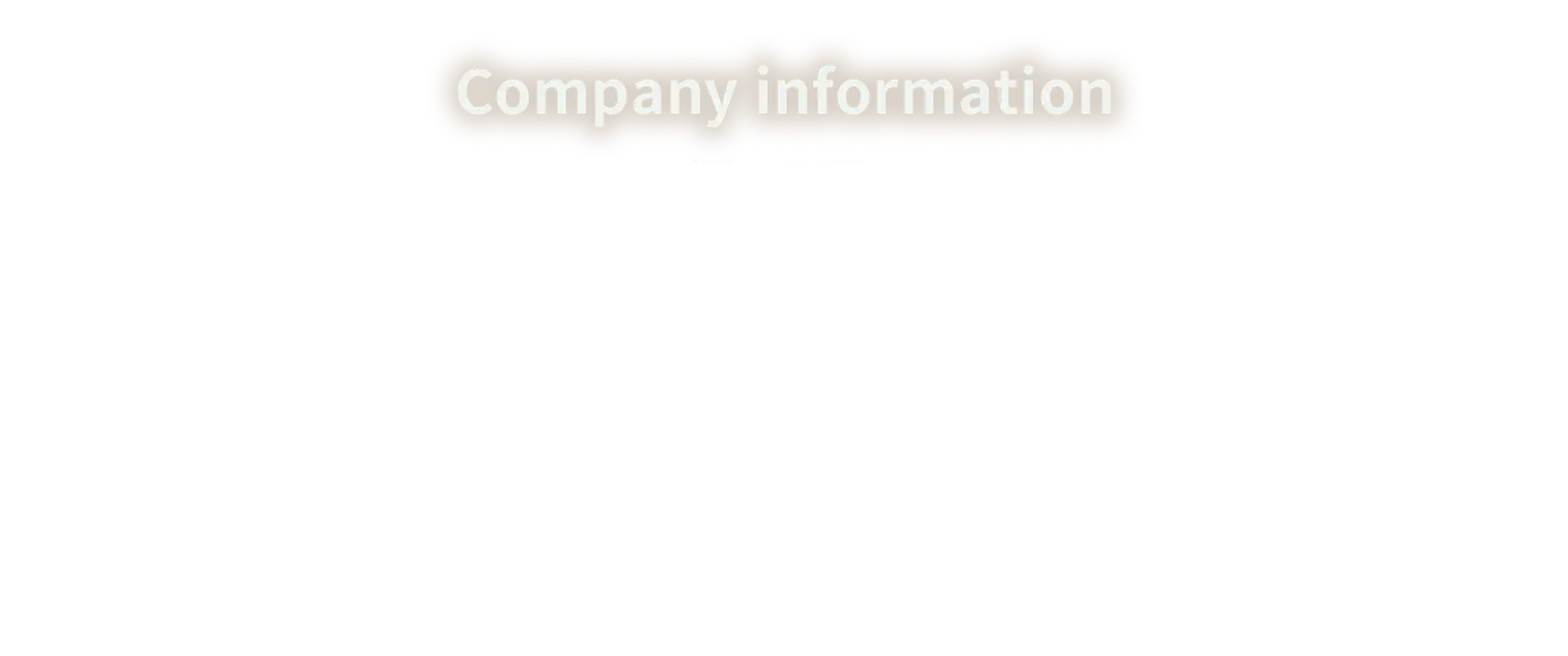 Company Information Joy for Life Bringing joy to the future by food